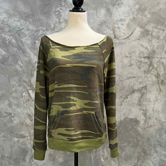 Alternative Camouflage Sweatshirt Women's Medium Pullover - Picture 1 of 8